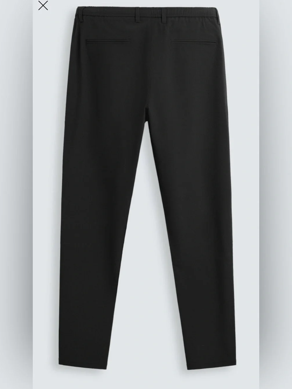 Zara Black Slim Fit Trousers